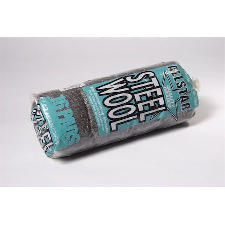 Hti "2" Medium Coarse Steel Wool Sleeve 16 Pad/Sleeve 70216